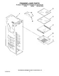 Diagram for 04 - Freezer Liner Parts