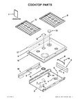 Diagram for 01 - Cooktop Parts