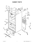 Diagram for 01 - Cabinet Parts