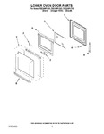 Diagram for 04 - Lower Oven Door Parts