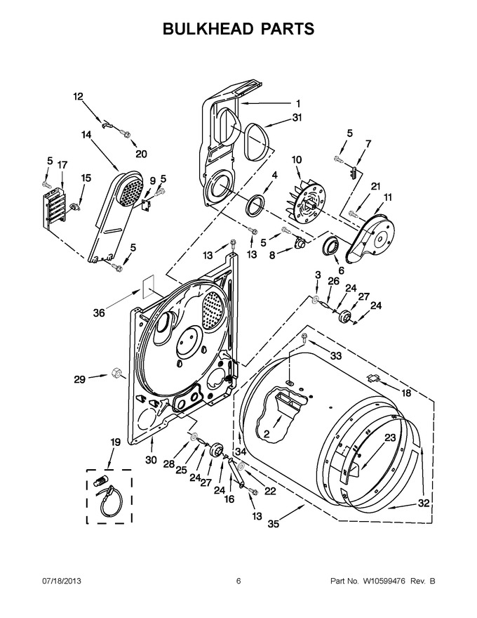 Diagram for 4GWED4900YW2