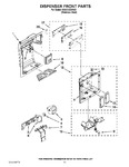 Diagram for 12 - Dispenser Front Parts