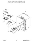 Diagram for 05 - Refrigerator Liner Parts