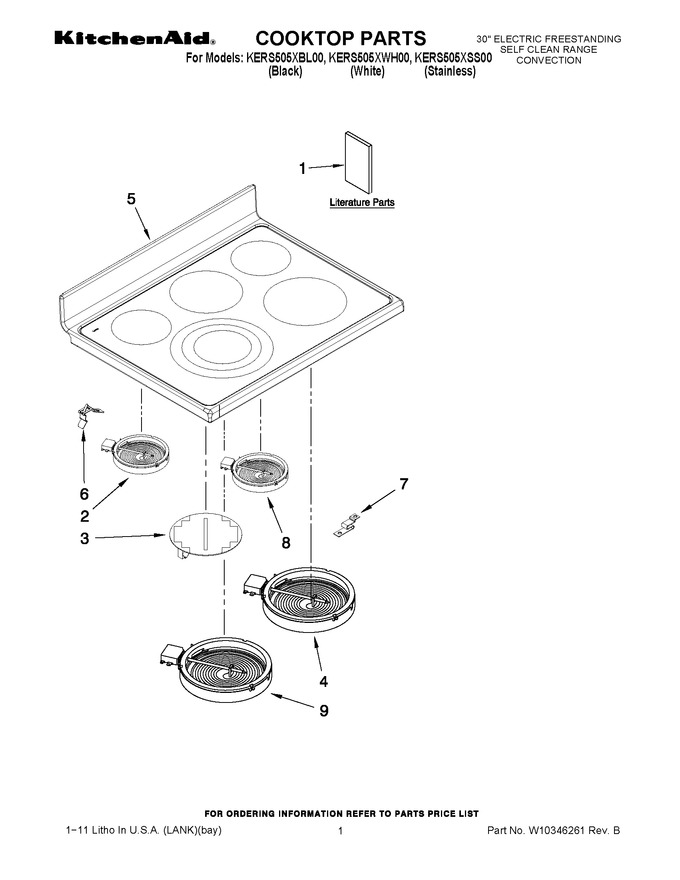 Diagram for KERS505XWH00