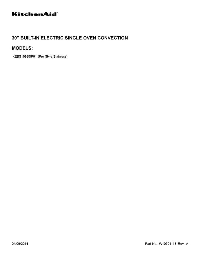 Diagram for KEBS109BSP01