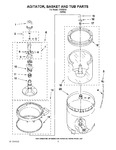 Diagram for 03 - Agitator, Basket And Tub Parts