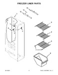 Diagram for 05 - Freezer Liner Parts