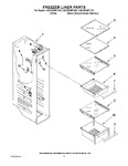 Diagram for 04 - Freezer Liner Parts