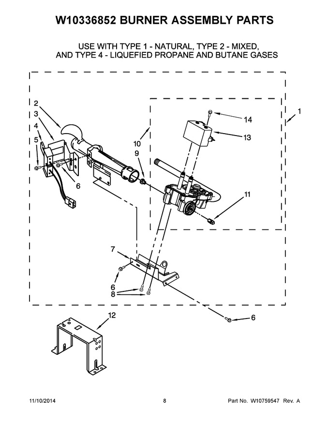 Diagram for WGD4815EW0