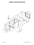 Diagram for 04 - Lower Oven Door Parts