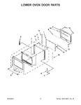 Diagram for 05 - Lower Oven Door Parts