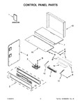 Diagram for 02 - Control Panel Parts