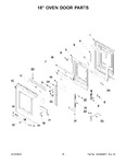 Diagram for 09 - 18" Oven Door Parts