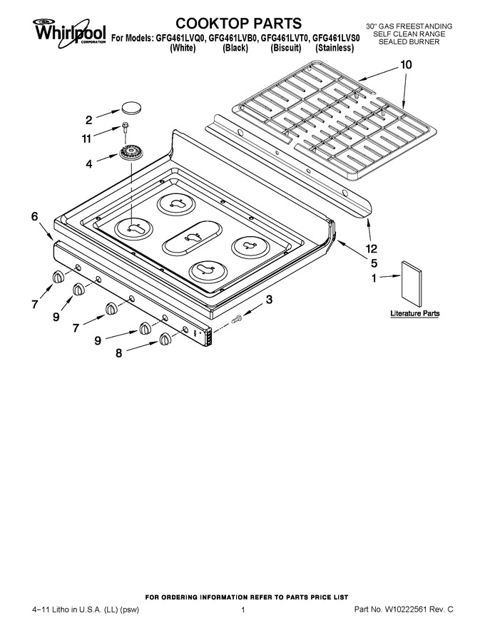 Diagram for GFG461LVB0