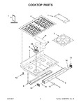 Diagram for 02 - Cooktop Parts