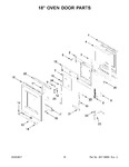 Diagram for 09 - 18" Oven Door Parts