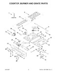 Diagram for 02 - Cooktop, Burner And Grate Parts