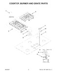 Diagram for 02 - Cooktop, Burner And Grate Parts