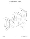 Diagram for 09 - 18" Oven Door Parts