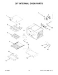 Diagram for 10 - 30" Internal Oven Parts