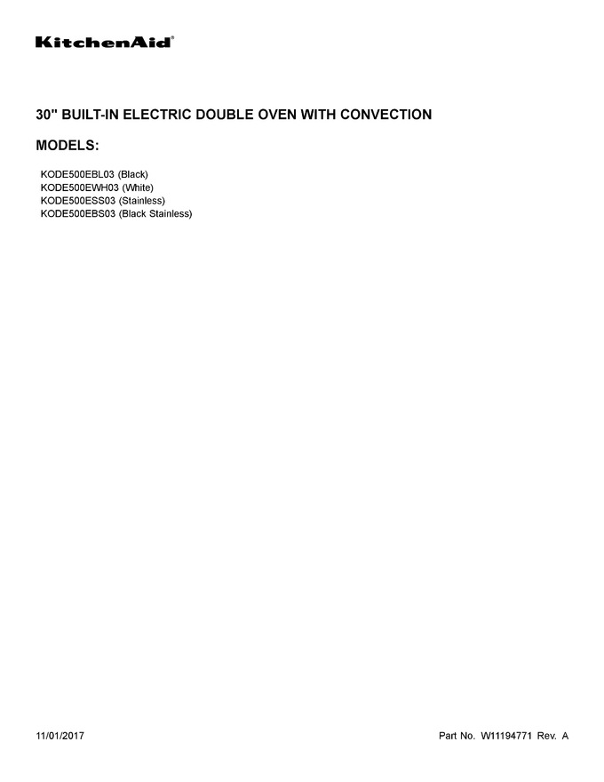 Diagram for KODE500EWH03