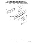 Diagram for 02 - Control Panel And Latch Parts