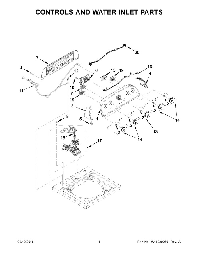 Diagram for WTW4955HW0