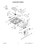 Diagram for 02 - Cooktop Parts