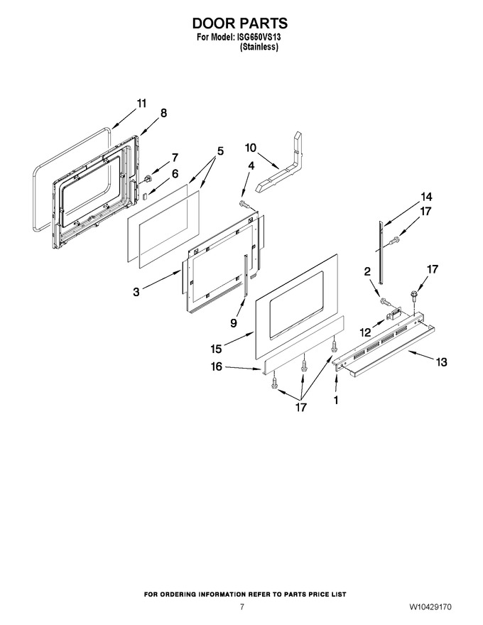 Diagram for ISG650VS13