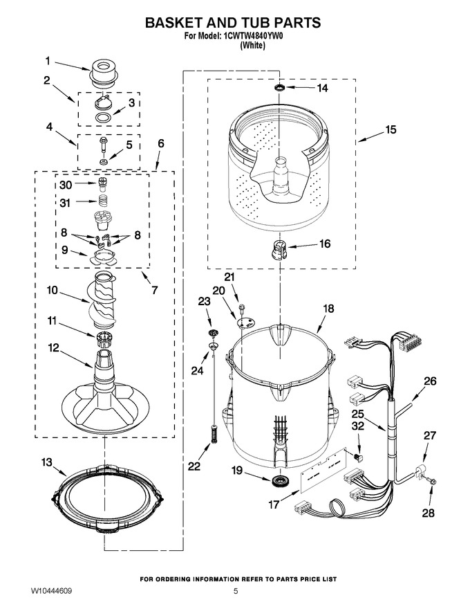 Diagram for 1CWTW4840YW0