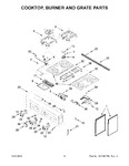 Diagram for 03 - Cooktop, Burner And Grate Parts