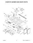 Diagram for 03 - Cooktop, Burner And Grate Parts