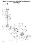 Diagram for 06 - Brake, Clutch, Gearcase, Motor And Pump Parts