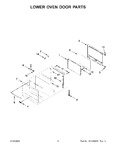 Diagram for 05 - Lower Oven Door Parts