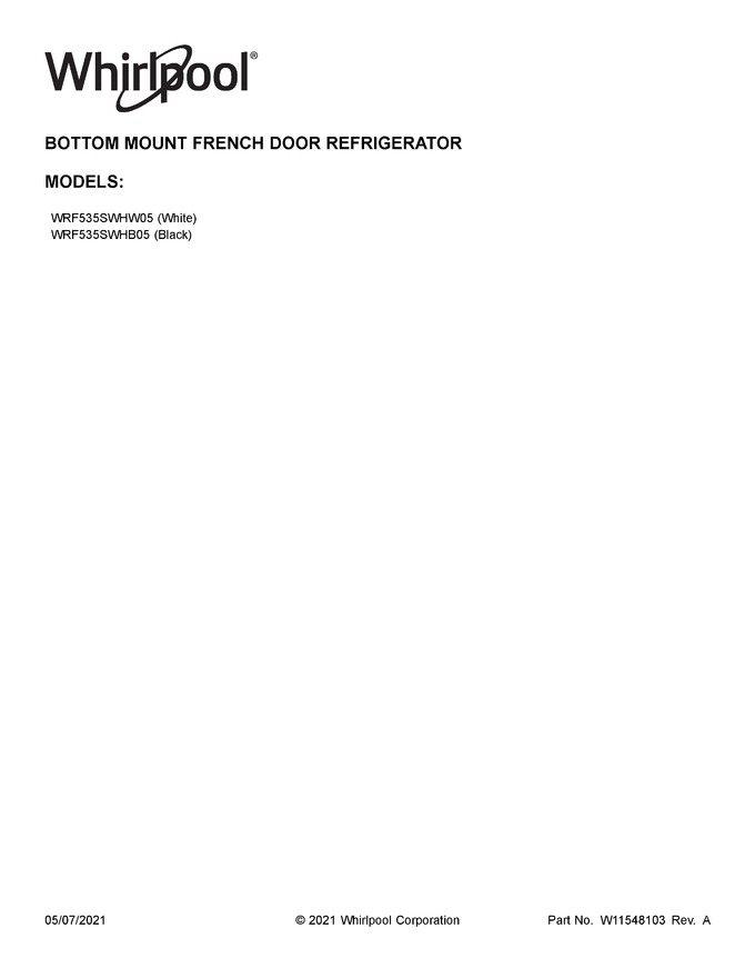 Diagram for WRF535SWHB05