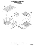 Diagram for 03 - Freezer Shelf Parts