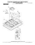 Diagram for 01 - Cooktop, Burner And Grate Parts