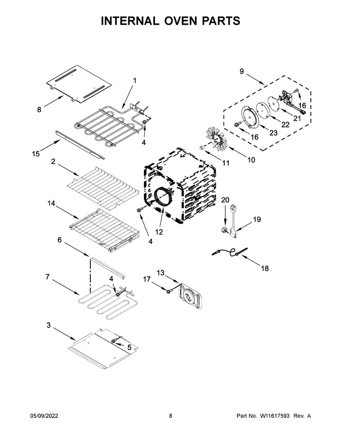 Diagram for KOCE507EWH20