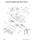 Diagram for 03 - Cooktop, Burner And Grate Parts