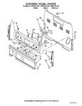 Diagram for 02 - Control Panel Parts