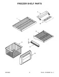 Diagram for 08 - Freezer Shelf Parts