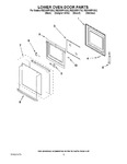 Diagram for 03 - Lower Oven Door Parts