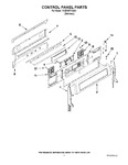 Diagram for 02 - Control Panel Parts