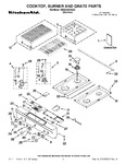 Diagram for 01 - Cooktop, Burner And Grate Parts