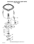 Diagram for 04 - Gearcase, Motor And Pump Parts