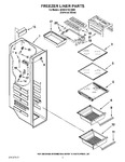 Diagram for 04 - Freezer Liner Parts