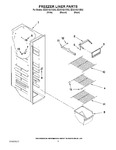 Diagram for 04 - Freezer Liner Parts