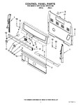 Diagram for 02 - Control Panel Parts