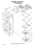 Diagram for 04 - Freezer Liner Parts