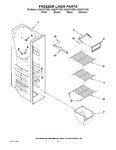 Diagram for 04 - Freezer Liner Parts